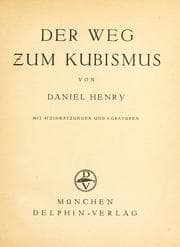 Tapa de Der Weg zum Kubismus