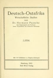 Tapa de Deutsch-Ostafrika