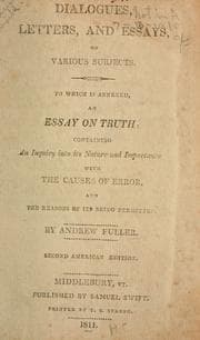Tapa de Dialogues, letters, and essays, on various subjects
