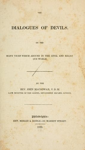 Tapa de The dialogues of devils