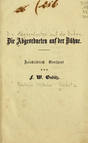 Tapa de Die Abgeordneten auf der Bühne