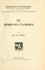 Tapa de Die altenglischen Fischnamen