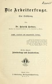 Tapa de Die Arbeiterfrage