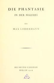 Tapa de Die Phantasie in der Malerei