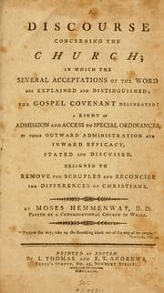 Tapa de A discourse concerning the church
