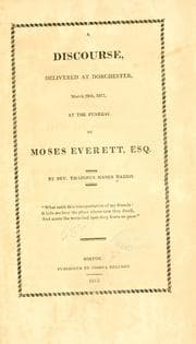 Tapa de A discourse, delivered at Dorchester, March 29th, 1813