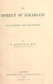 Tapa de The district of Bákarganj
