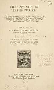 Tapa de The divinity of Jesus Christ