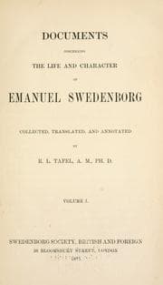 Tapa de Documents concerning the life and character of Emanuel Swedenborg