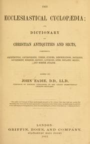 Tapa de The ecclesiastical cyclopaedia, or, Dictionary of Christian antiquities and sects