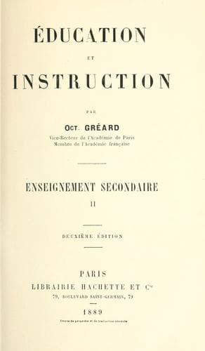Tapa de Education et instruction