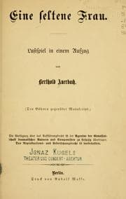 Tapa de Eine seltene Frau