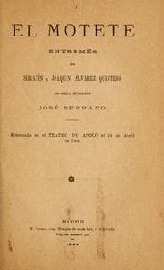 Tapa de El motete