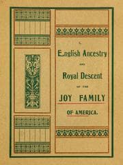 Tapa de English ancestry and royal descent of the Joy family of America