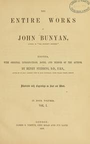 Tapa de The entire works of John Bunyan