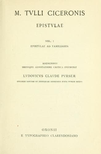 Tapa de Epistulae