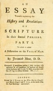 Tapa de An essay towards explaining the history and revelations of Scripture in their several periods