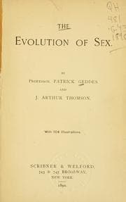 Tapa de The evolution of sex