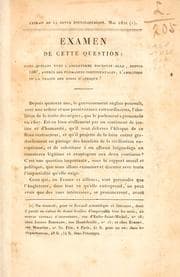 Tapa de Examen de cette question