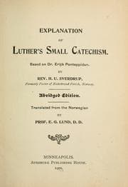 Tapa de Explanation of Luther's Small catechism