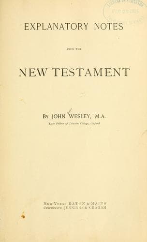 Tapa de Explanatory notes upon the New Testament.
