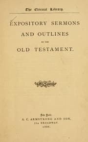 Tapa de Expository sermons and outlines on the Old Testament