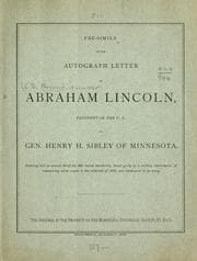 Tapa de Fac-simile of the autograph letter of Abraham Lincoln