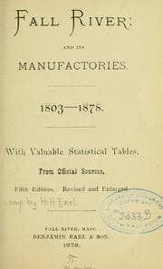Tapa de Fall River: and its manufactories