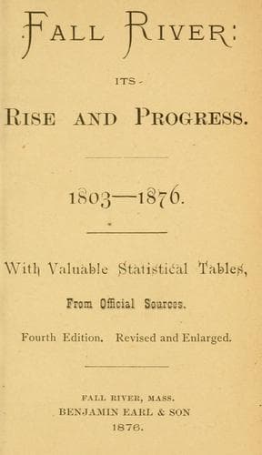 Tapa de Fall River: its rise and progress