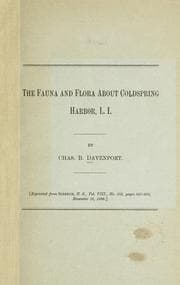 Tapa de The fauna and flora about Coldspring Harbor, L.I