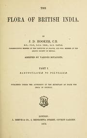 Tapa de The flora of British India