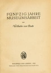 Tapa de Fünfzig Jahre Museumarbeit