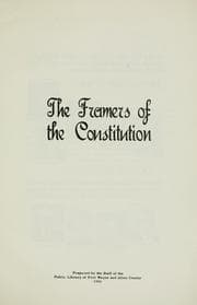 Tapa de The framers of the Constitution