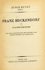 Tapa de Franz Heckendorf
