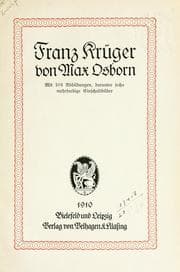Tapa de Franz Krüger