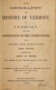 Tapa de The geography and history of Vermont