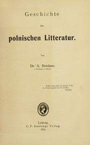 Tapa de Geschichte der polnischen Litteratur
