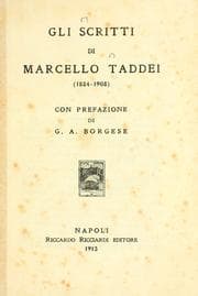 Tapa de Gli scritti di Marcello Taddei