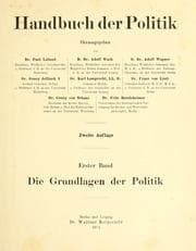 Tapa de Handbuch der Politik