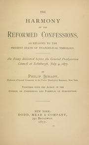 Tapa de The Harmony of the Reformed Confessions, as Related to the Present State of Evangelical Theology