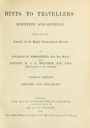 Tapa de Hints to travellers, scientific and general
