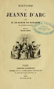 Tapa de Histoire de Jeanne d'Arc