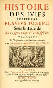 Tapa de Histoire des Juifs
