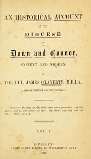 Tapa de An historical account of the Diocese of Down and Connor, ancient and modern
