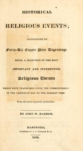 Tapa de Historical religious events