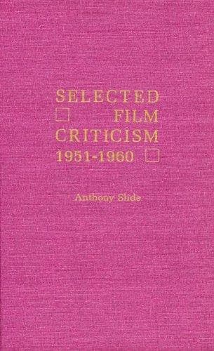 Tapa de Selected Film Criticism