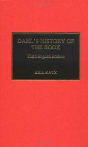 Tapa de Dahl's history of the book