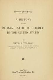 Tapa de A history of the Roman Catholic Church in the United States