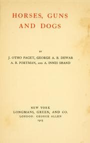 Tapa de Horses, guns and dogs