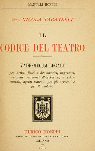 Tapa de Il codice del teatro